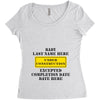 Under Construction Personalize Baby Women's Triblend Scoop T-shirt
