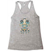 grumpy robot Racerback Tank