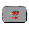 christmas cheer i thought you said christmas beer Laptop sleeve