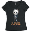 no one wants to play with me Women's Triblend Scoop T-shirt