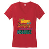 single mom's cools t shirts Women's V-Neck T-Shirt