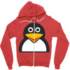 penguin face Zipper Hoodie