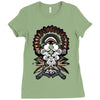 smokin pipes n feathers Ladies Fitted T-Shirt