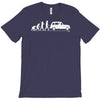 evolution of man classic car T-Shirt