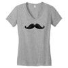 mustache Women's V-Neck T-Shirt