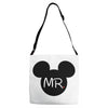 Mr. and Mrs. Matching Adjustable Strap Totes