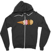 quadruple dip towe Zipper Hoodie