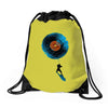 record breaker Drawstring Bags