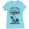 I Don't Need Therapy Just to Go Windsurfing Ladies Fitted T-Shirt