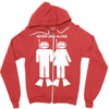 never dive alone scuba diving Zipper Hoodie