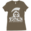triathlon until death separate Ladies Fitted T-Shirt