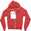 sad ghost Zipper Hoodie