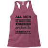 all men are created equal february Racerback Tank