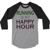 running is my happy hour 3/4 Sleeve Shirt
