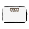 real men hunt for their food father's day hunting fishing funny Laptop sleeve