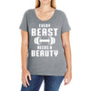 Every Beast Needs a Beauty Ladies Curvy T-Shirt
