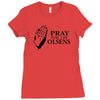 pray Ladies Fitted T-Shirt