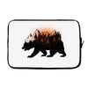 Bear Adventure With Rose Laptop sleeve