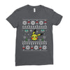 pokemon christmas ugly Ladies Fitted T-Shirt