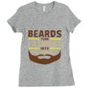 beards turn laziness into awesomeness Ladies Fitted T-Shirt