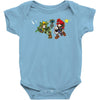 mario vs link Baby Onesie