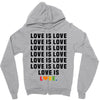 Love Is Love Zipper Hoodie