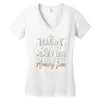 drinking can cause memory loss Women's V-Neck T-Shirt
