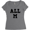 all m Women's Triblend Scoop T-shirt