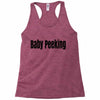 baby peeking Racerback Tank