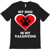 my dog is my valentine (2) T-Shirt