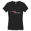 i can &amp; i will Women's V-Neck T-Shirt