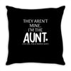 the cool fun and favorite aunt Throw Pillow
