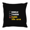 single taken trainin to go super saiyan Throw Pillow