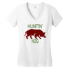 hantin hog Women's V-Neck T-Shirt
