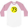 73 the perfect number t shirt the big bang theory cool funny 3/4 Sleeve Shirt