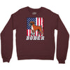 usa boxer flag Crewneck Sweatshirt