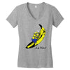 minion loves banana Women's V-Neck T-Shirt