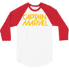 captain marvel 6 3/4 Sleeve Shirt