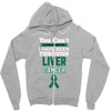 you can't scare or beat me i have been through liver cancer Zipper Hoodie