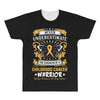 Never Underestimate The Strength Of A Childhood Cancer Warrior All Over Men's T-shirt