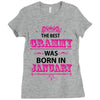 The Best Grammy Was Born In January Ladies Fitted T-Shirt
