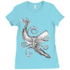 the squid vs Ladies Fitted T-Shirt