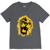 lion yellow V-Neck Tee
