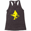 sasquatch guitar gear  funny bigfoot yeti comic monster retro Racerback Tank