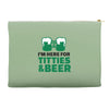 st. patrick's day titties and beer Accessory Pouches