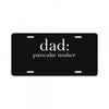 dad pancake maker License Plate