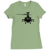 military attach helicopter gunship Ladies Fitted T-Shirt