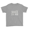 namaste in bed off shoulder Youth Tee