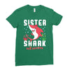 sister shark doo doo doo family matching Ladies Fitted T-Shirt