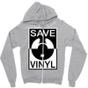 save the vinyl Zipper Hoodie